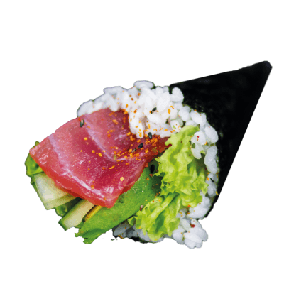 Spicy maguro handroll