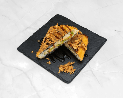 Sushi sandwich met zalm