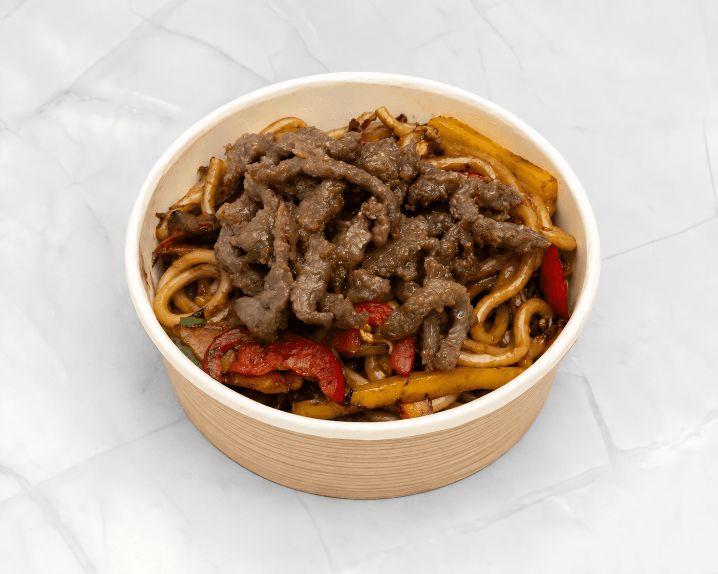 Gebakken noedels met beef
