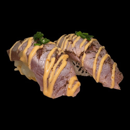 Geflambeerde tonijn nigiri ( 2 st. )